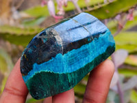 Polished Shattuckite Free Forms x 6 From Kaokoveld, Namibia