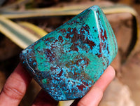 Polished Shattuckite Free Forms x 6 From Kaokoveld, Namibia