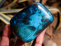 Polished Shattuckite Free Forms x 6 From Kaokoveld, Namibia