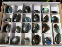 Polished Labradorite Galets x 25 From Tulear, Madagascar