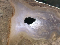 Polished On One Side Blue Lace Agate Geodes x 6 From Nsanje, Malawi
