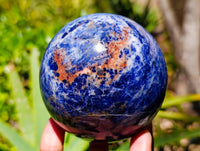 Polished Sodalite Spheres x 2 From Kunene River, Namibia