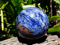 Polished Sodalite Spheres x 2 From Kunene River, Namibia