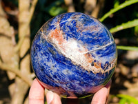 Polished Sodalite Spheres x 2 From Kunene River, Namibia