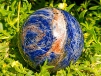 Polished Sodalite Spheres x 2 From Kunene River, Namibia