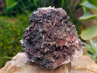 Natural Goethite Coated Blacknite Quartz Clusters x 5 From Madagascar