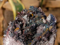 Natural Goethite Coated Blacknite Quartz Clusters x 5 From Madagascar