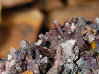 Natural Goethite Coated Blacknite Quartz Clusters x 5 From Madagascar