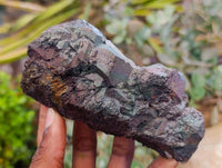 Natural Goethite Coated Blacknite Quartz Clusters x 5 From Madagascar