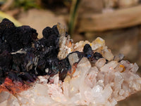 Natural Goethite Coated Blacknite Quartz Clusters x 5 From Madagascar