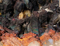 Natural Goethite Coated Blacknite Quartz Clusters x 5 From Madagascar