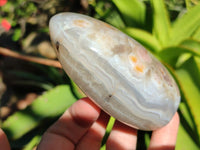 Polished Dendritic Agate Standing Free Forms x 3 From Moralambo, Madagascar