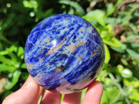 Polished Sodalite Spheres x 2 From Kunene River, Namibia