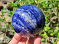 Polished Sodalite Spheres x 2 From Kunene River, Namibia