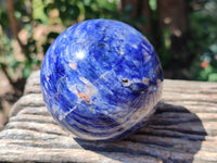 Polished Sodalite Spheres x 2 From Kunene River, Namibia