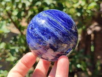 Polished Sodalite Spheres x 2 From Kunene River, Namibia