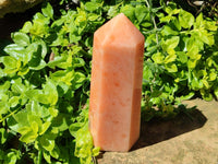 Polished Orange Twist Calcite Tower x 1 From Maevantanana, Madagascar
