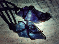 Hand Made Malachite Copper Wire Wrapped Stone Pendants -Sold Per Item- From Messina