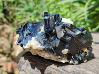 Natural Schorl Black Tourmaline Specimens with Associated Minerals x 3 From Erongo, Namibia