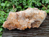 Natural Golden Limonite Quartz Clusters x 2 From Solwezi Zambia