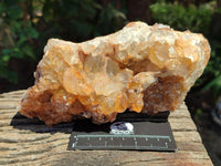 Natural Golden Limonite Quartz Clusters x 2 From Solwezi Zambia