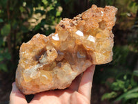 Natural Golden Limonite Quartz Clusters x 2 From Solwezi Zambia