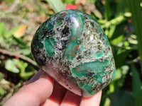 Polished Emerald Mica 'Mutokolite' Standing Free Forms x 4 From Mutoko, Zimbabwe
