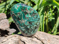 Polished Emerald Mica 'Mutokolite' Standing Free Forms x 4 From Mutoko, Zimbabwe