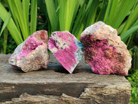 Natural Salrose Cobaltion Dolomite Specimens x 4 From Kakanda, Congo