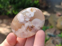 Polished Flower Agate Galets x 12 From Antsahalova, Madagascar