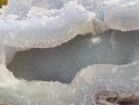 Natural Large Etched Blue Chalcedony Geode x 3 From Nsanje, Malawi
