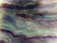 Polished On One Side Watermelon Fluorite Slices x 2 From Uis, Namibia