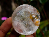 Polished Clear Quartz Galets x 12 From Madagascar