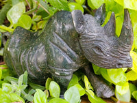 Hand Made Serpentine Rhino Carving x 1 From Zimbabwe