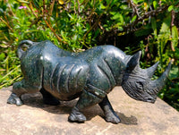 Hand Made Serpentine Rhino Carving x 1 From Zimbabwe
