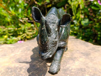 Hand Made Serpentine Rhino Carving x 1 From Zimbabwe