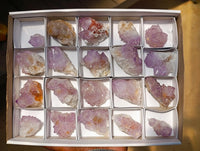 Natural Sunburst Amethyst Spirit Clusters x 20 From Boekenhouthoek, South Africa