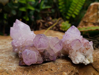 Natural Sunburst Amethyst Spirit Clusters x 20 From Boekenhouthoek, South Africa