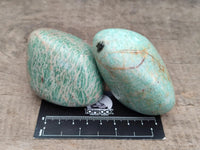 Polished Amazonite Standing and Free Forms x 6 From Zimbabwe