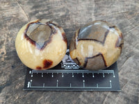 Polished Septerye Galets x 12 From Mahajanga, Madagascar