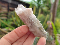 Natural Drusy Quartz Coated Spearhead Calcite Specimens x 24 From Albert's Mountain, Lesotho