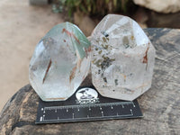 Polished Mixed Inclusions Quartz Crystals x 5 From Madagascar