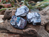 Natural Small Bright Silver Lead Galena Cobbed Specimens x 20 From Kaokoveld, Namibia