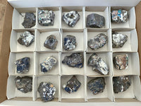 Natural Small Bright Silver Lead Galena Cobbed Specimens x 20 From Kaokoveld, Namibia