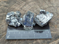 Natural Small Bright Silver Lead Galena Cobbed Specimens x 20 From Kaokoveld, Namibia