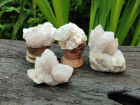 Natural Lilac Spirit Quartz Clusters x 12 From Boekenhouthoek, South Africa