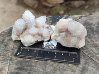 Natural Lilac Spirit Quartz Clusters x 12 From Boekenhouthoek, South Africa