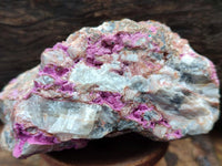 Natural Salrose Cobaltion Dolomite with Malachite Specimens x 6 From Kakanda, Congo
