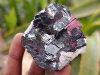 Natural Bright Silver Lead Galena Cobbed Specimens x 12 From Kaokoveld, Namibia