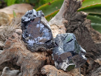 Natural Bright Silver Lead Galena Cobbed Specimens x 12 From Kaokoveld, Namibia